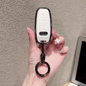 아우디 키케이스 가죽 커버 키링 차 키