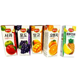델몬트 드링크팩 오렌지 포도 파인애플 사과 망고 190ml 48개