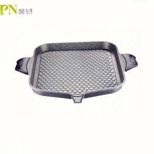 [HS라이프]후라이팬 프라이팬 샤르텐IH 34x29cm 스톤 구이팬 불판 PN풍년 고기불판