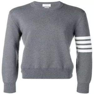26SS 톰브라운 코튼 크레이프 4바 풀오버 MKA202A 00219 035 MED GRAY DOM