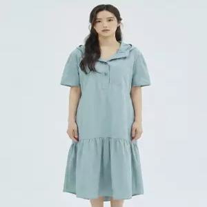 [반에이크] 후드넥 반팔 원피스VB35OPMD04Z