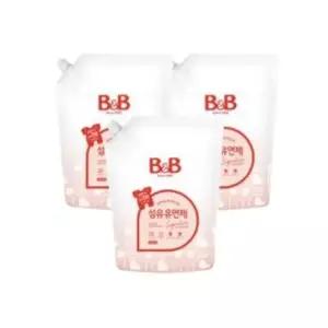 [리뉴얼] 비앤비 시그니처 유아 섬유 유연제 자스민 리필 1500ml 3개