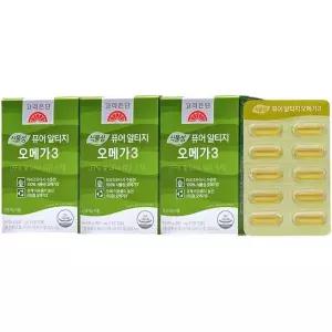 [셀러허브]고려은단 식물성 퓨어 알티지 rTG 오메가3 60캡슐 X 3개 (6개월분) (S46184969)
