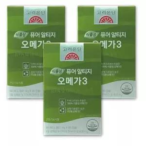 [셀러허브][고려은단] 식물성 퓨어 알티지 오메가3 801mg x 60캡슐 3개/SJ (S12440482)