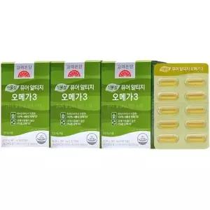 고려은단 식물성 퓨어 알티지 rTG 오메가3 60캡슐 X 3개 (6개월분)