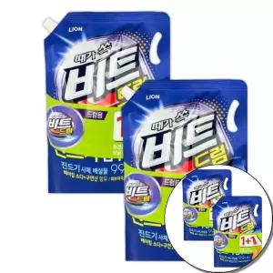 대용량세제 비트 세탁 세제 세탁기 액체 드럼용 1.55L 2개