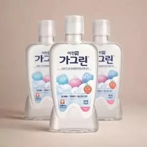 가그린 어린이 가글 딸기맛 380ml 3개 구강청결제