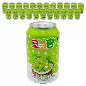 해태 340ml 24캔 코코팜 포도/음료/코코팜포도/포도맛/과즙음료/캔포장/해태코코팜/포도과즙/340ml포도