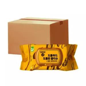 노브랜드 도톰한 물티슈 캡형 100매 10팩 253112
