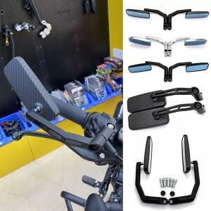 범용 8mm 10mm 바이크 오토바이 백미러 사이드 뒷면 볼록 거울 ATV For Harley Honda Yamaha Suzuki Kawasa