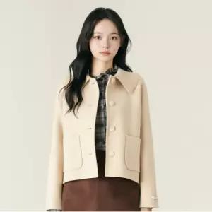 (스타필드 안성 로엠)니트카라 숏코트 RMJHF4VR17