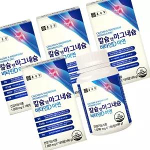 종근당 칼슘 앤 마그네슘 비타민D 아연 1000mg 4개