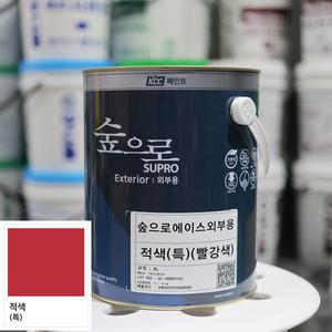 KCC 숲으로에이스외부용 3.78L 적색(특) 빨강색 친환경 페인트