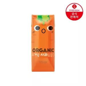 [롯데칠성][본사직영] 오가닉 어린이주스 100%(사과당근) 125ml x 24팩