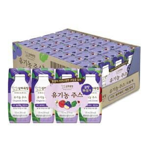 상하 유기농주스 사과블루베리케일125ml 24팩