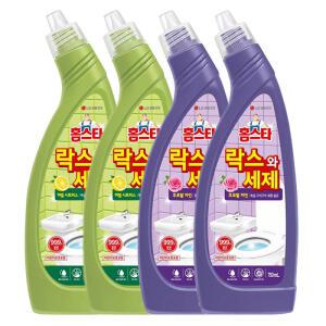 홈스타 락스와세제 750ml 후로랄파인 2개  허벌시트러스 2개