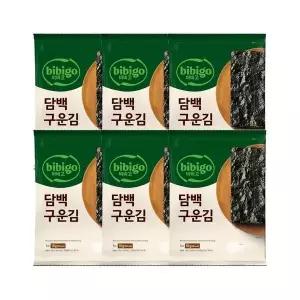 [CJ제일제당]비비고 담백구운김 10g x6개