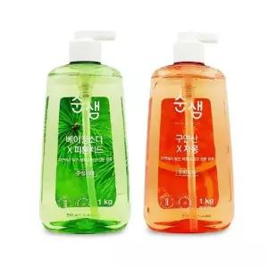 애경 순샘 1kg 주방세제 베이킹소다 피톤치드 구연산 자몽 주방 세제/세정제/대용량/업소용/설거지/설겆이