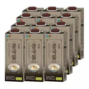 정식품 진한 콩국물 검은콩 950ml 12팩