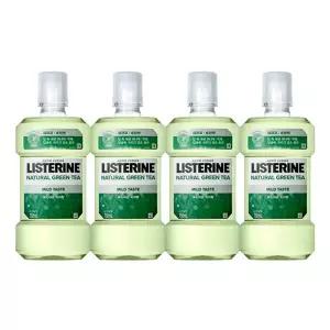 리스테린액 내추럴 그린티 마일드 750ml 4개
