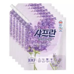 샤프란 섬유유연제 아로마 리필 2.1L x6