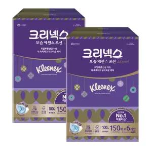 크리넥스 보습 에센스 로션 미용티슈 150매 6개입 2팩