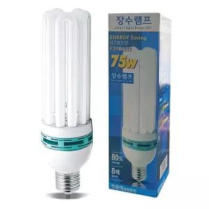 장수 절전 삼파장전구 램프 75W E39 주광색 큰전구현관 백열등 전등 테라스