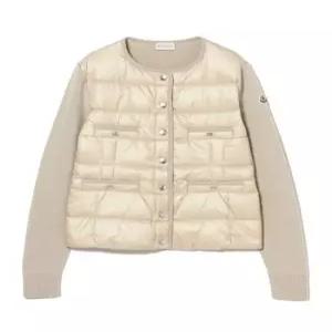 25FW 몽클레어 숏패딩 울 가디건 9B00026M1131200 WHITE DOM