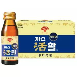 부채표 까스활 75ml x 40병 안전포장 소화드링크 소화불량 속이 답답하고 더부룩할때 까스활명수 까스명수