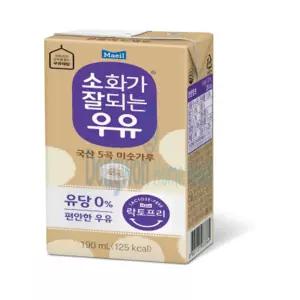 소화가잘되는우유 국산 5곡 미숫가루 190ml 24개