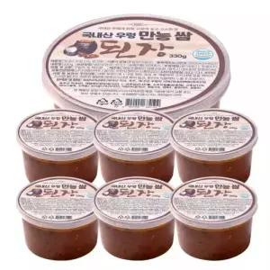 박미란한식명장의 국내산 우렁쌈장 330g 6개 강된장 수제쌈 쌈밥