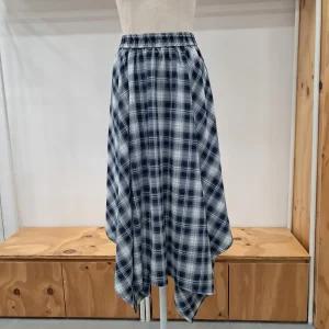 [모다아울렛][레코브]밑단언발체크스커트LC31F7SK524X_YS