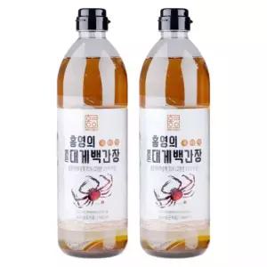 홍영의 붉은대게 백간장 980ml 2개