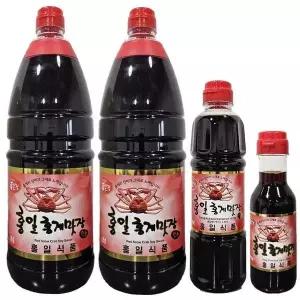 홍일점 홍게맛장1.8리터 2개 + 700미리 홍게간장 골드 액젓 진국