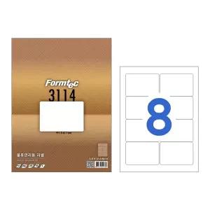 폼텍 물류관리용 라벨지 LS-3114 8칸 100매 A4