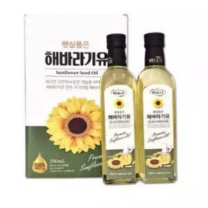 웰크리 해바라기씨유 명절선물세트 오일 건강 주방 올리브 유채유 콜드프레스