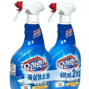 욕실청소용 세정제 600ml 2개 곰팡이제거 화장실 세제 뿌리는 대용량 초강력 클리너 물때 비데 타일 화장실