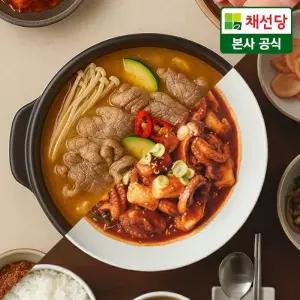 채선당 차돌 된장찌개 밀키트 3인분+매콤쫄깃 쭈꾸미볶음 620g