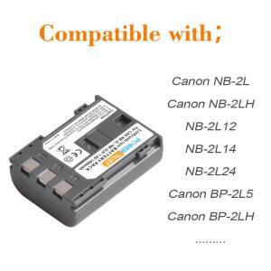 1400mAh NB-2L NB-2LH NB2LH 배터리 + 캐논 파워샷 G7 G9 S30 S40 S45 S50 S60 S70 S80 DC410용 LED USB 충
