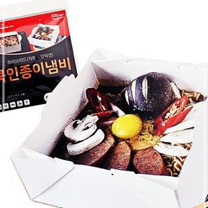 5매 1100cc 2인용 캠핑냄비 종이냄비 쿡인 직화가능