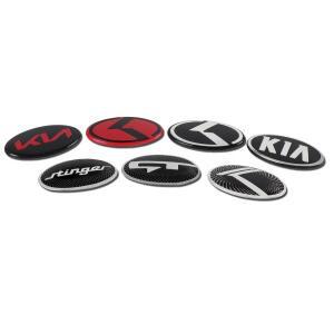61MM 자동차 스티어링휠 센터 배지 엠블럼 스티커  기아 GT K5 스팅어 스포티지 니로 리오 씨드 세라토 쏘