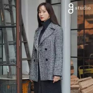지스튜디오 [런칭가129000] 20FW 트위드 피코트1종
