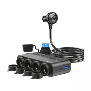 이지넷유비쿼터스 NEXT-시우난 차량용 멀티 시거잭 4구 고속 충전기 1418CHG 4105192
