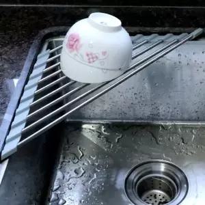 주방싱크대정리 수납 싱크대보조선반 코너 씽크롤선반 싱크대