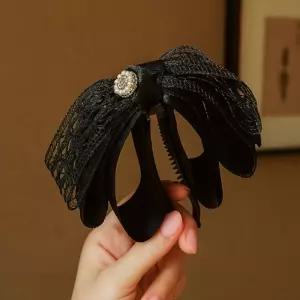 진주 레이스 올림머리집게핀 머리집게핀 올림머리 바나나핀