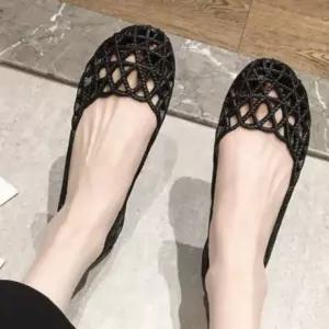 여성 여름 물놀이 수영장 신발 아쿠아 젤리 플랫 슈즈