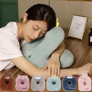 책상베개 안고자는 고양이 낮잠쿠션 캐릭터쿠션 곰 곰고양이 펭귄 토끼 공룡bcd336