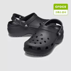 크록스 클래식 플랫폼 클로그 블랙 206750-001