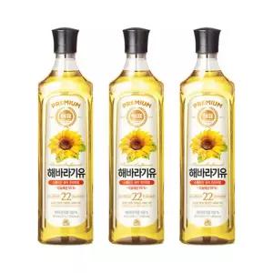 사조해표 해바라기유 900mL x 3병