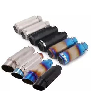 오토바이 배기구 이녹스 머플러 카본 파이버 유니버설 51/60mm DB 킬러 포함 z900 R3 R25 MT07 R1 Z400